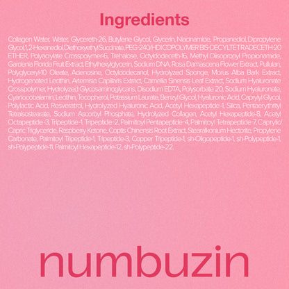 Numbuzin No.2 Rose PDRN Collagen 2X Plumping Serum + Collagen Shot 30ml