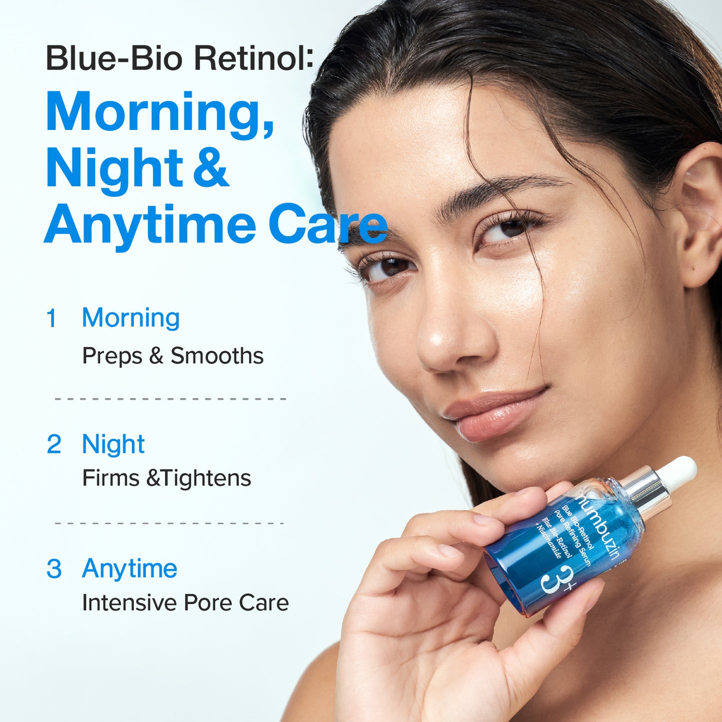 Numbuzin No.3 Blue Bio-Retinol Pore Refining Serum 30ml glam secret