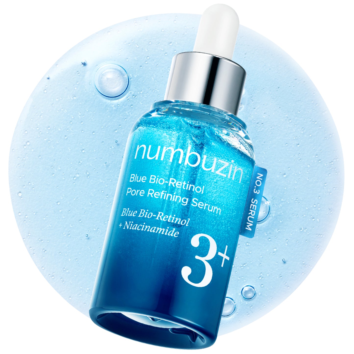 Numbuzin No.3 Blue Bio-Retinol Pore Refining Serum 30ml glam secret
