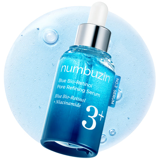 Numbuzin No.3 Blue Bio-Retinol Pore Refining Serum 30ml glam secret