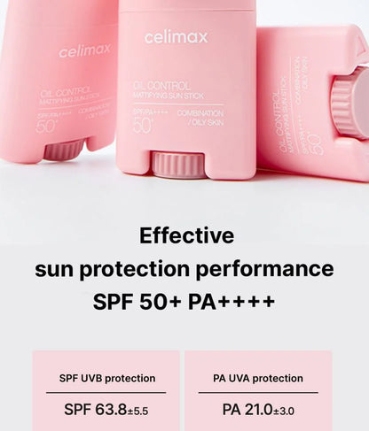 CELIMAX Oil Control Mattifying Sun Stick