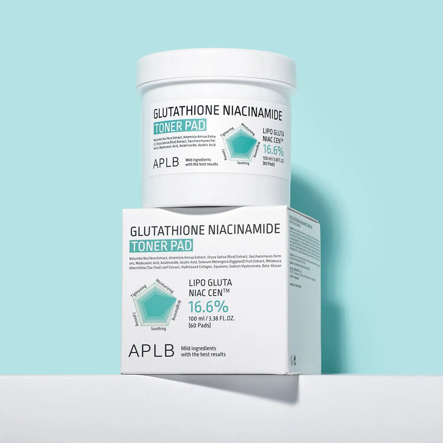 APLB Glutathione Niacinamide Toner Pad - Glam Secret