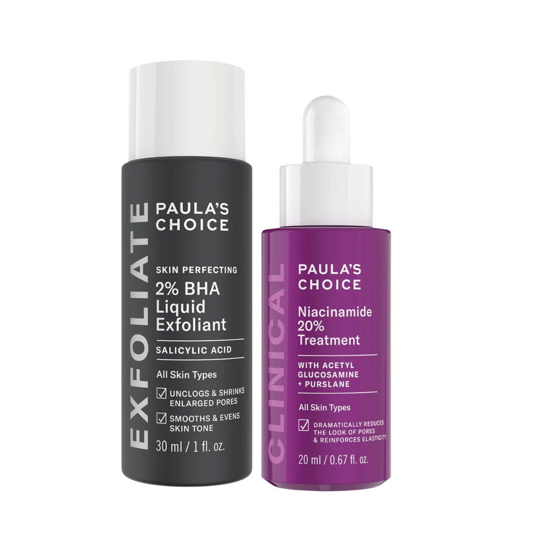 PAULA'S CHOICE Purely Natural Refreshing Toner & Clinical Niacinamide 20% Treatment