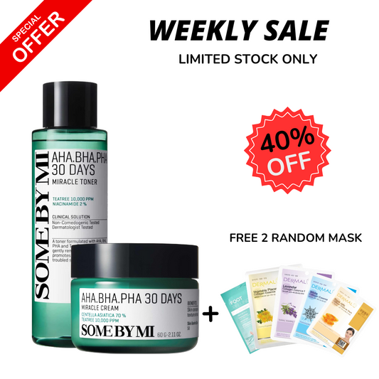 WEEKLY FLASH DEALS AHA BHA PHA 30 Days Miracle Toner & AHA-BHA-PHA 30 Days Miracle Cream