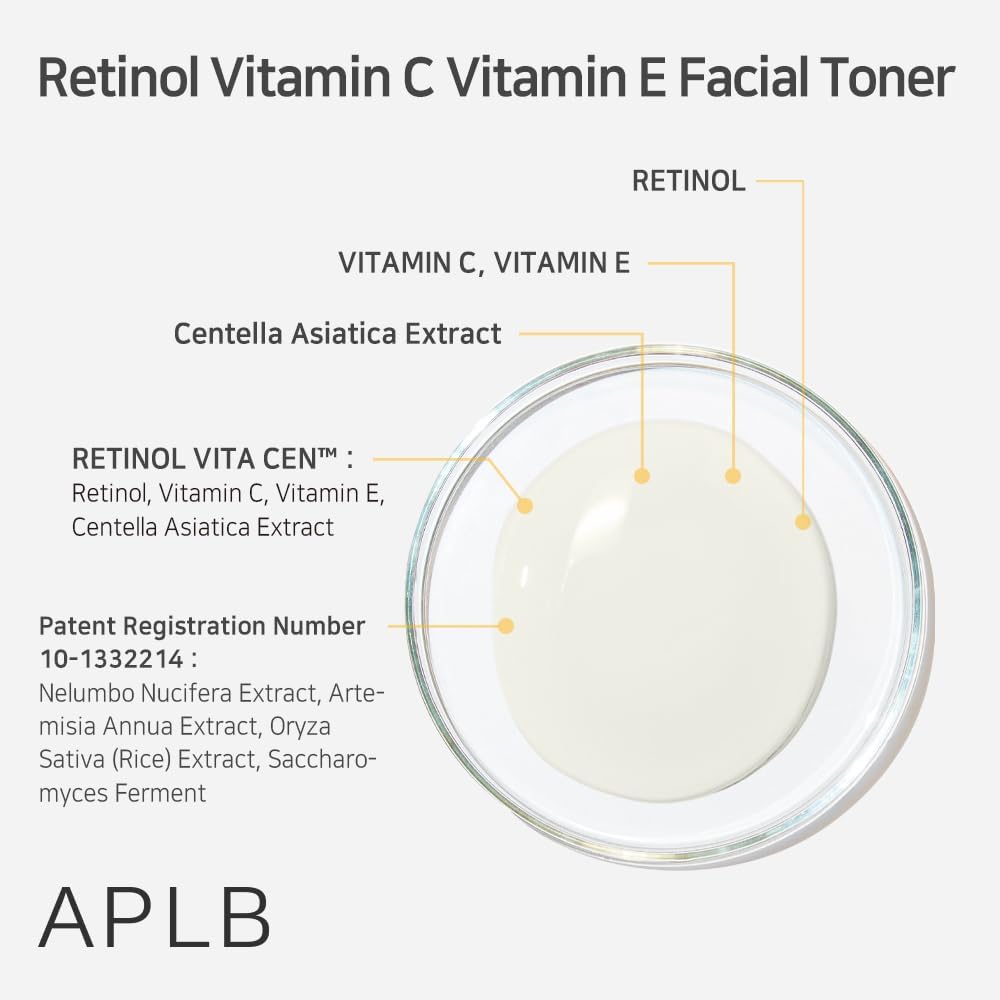 APLB Retinol Vitamin C Vitamin E Facial Toner 160ml - Glam Secret