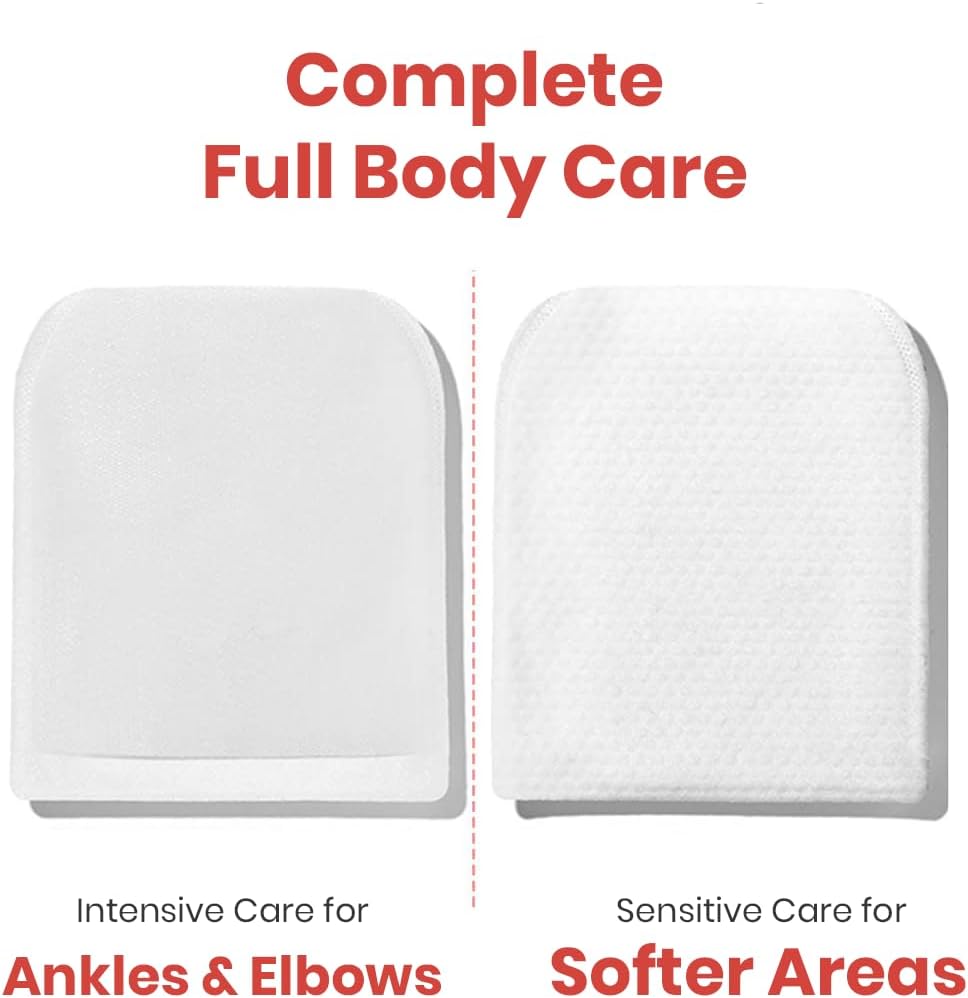 Mom's Bath Recipe Body Peeling Pad Trouble Care, Acne Remover All in One Bubble Body Wash & Scrub Gloves with BHA & Cica, Exfoliating Washcloth for Dead Skin Cells, Body Acne Breakouts, 8 Sheets - Glam Secret