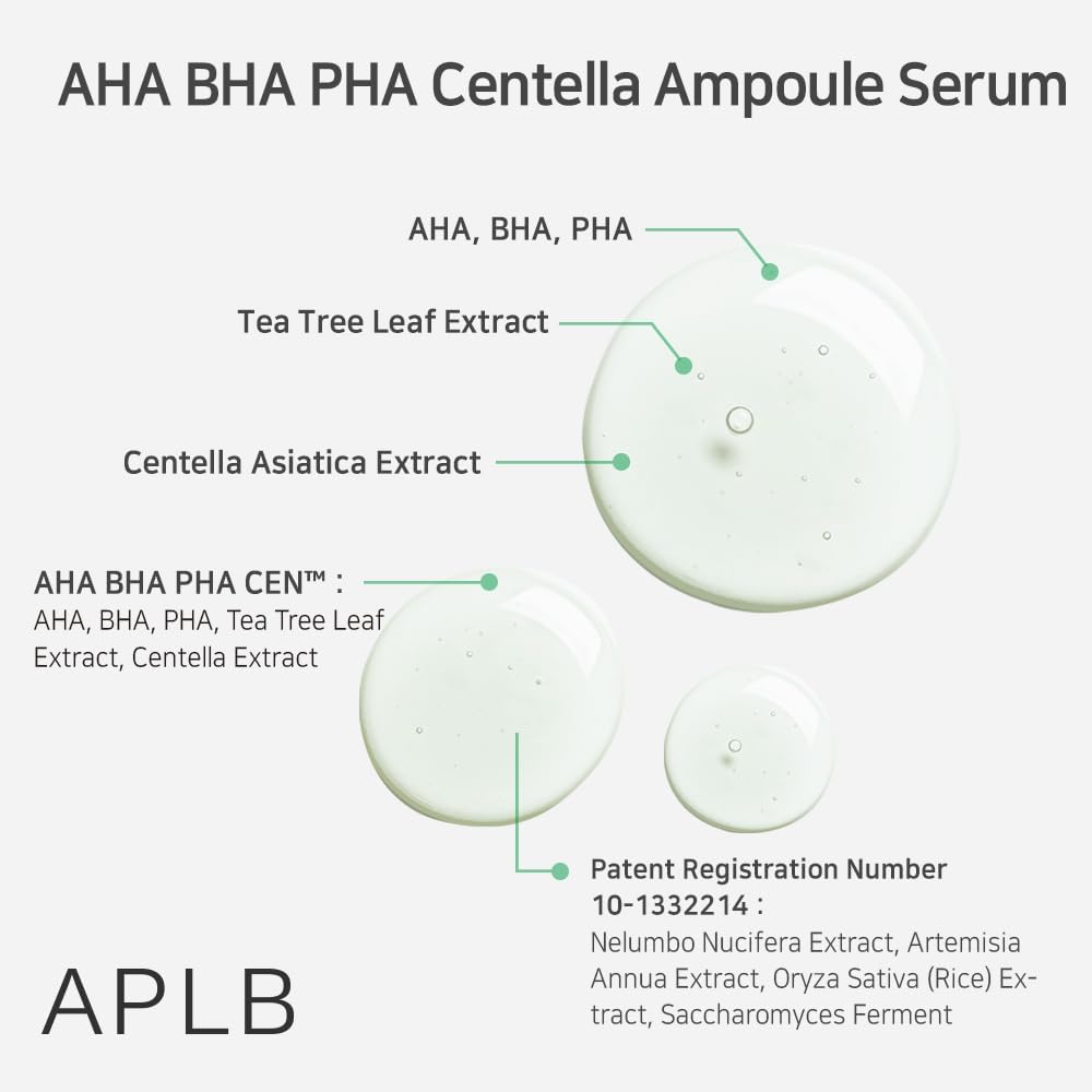 APLB AHA BHA Centella Ampoule Serum - Glam Secret