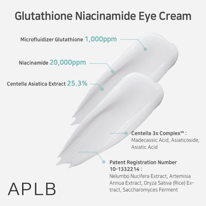APLB Glutathione Niacinamide Eye Cream - Glam Secret