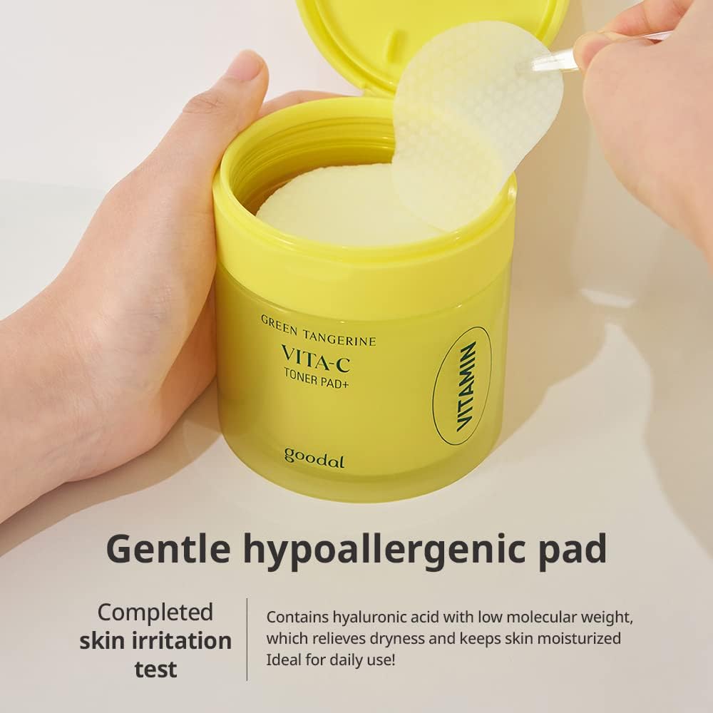 Goodal Green Tangerine Vita C Toner Pad Plus - Glam Secret