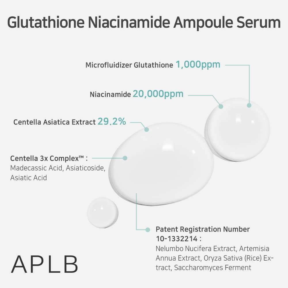 APLB Glutathione Niacinamide Ampoule Serum - Glam Secret