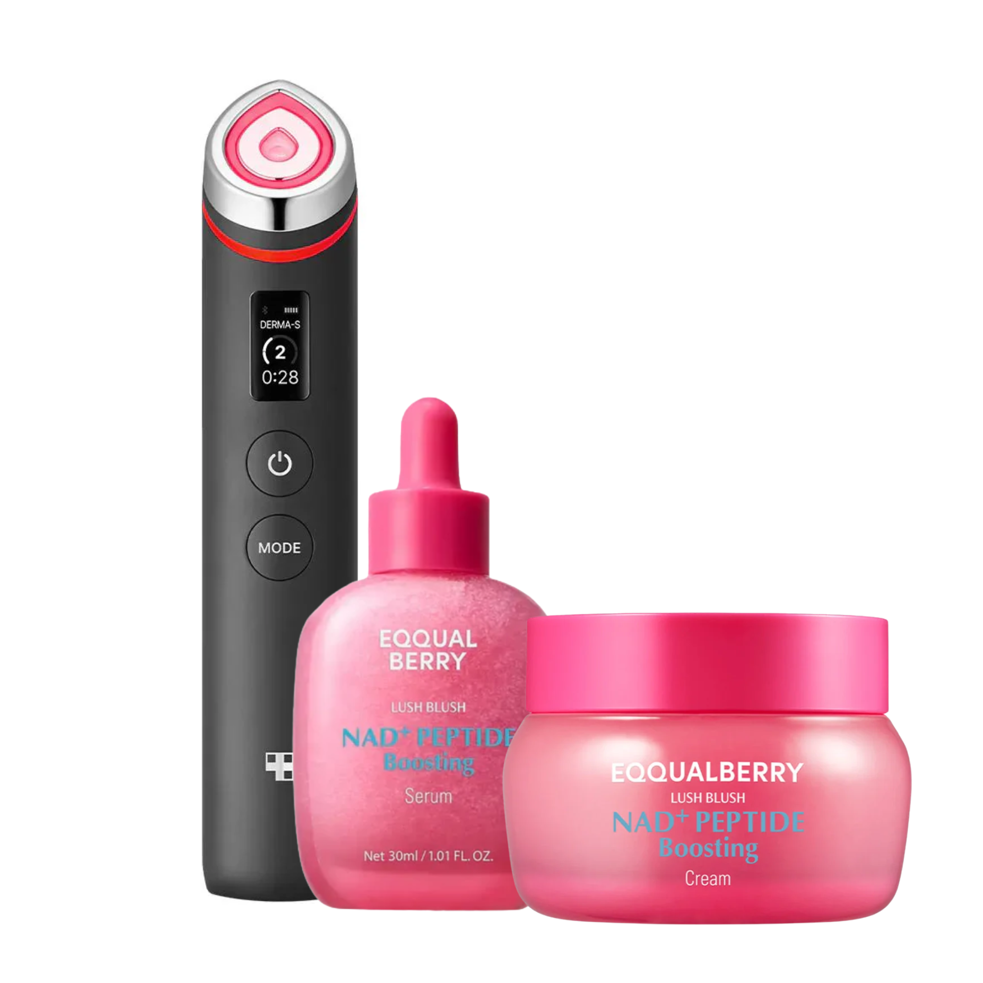 MEDICUBE Age-R Booster Pro EX with EQQUALBERRY NAD+ Peptide Serum & Cream - Glam Secret
