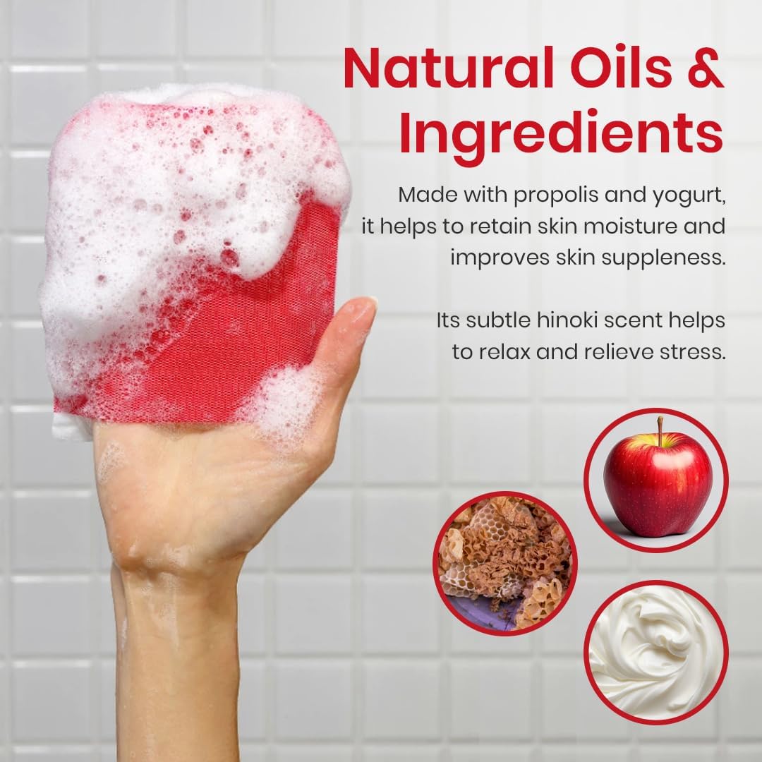 Strong body exfoliating mitts for scaly and rough skin