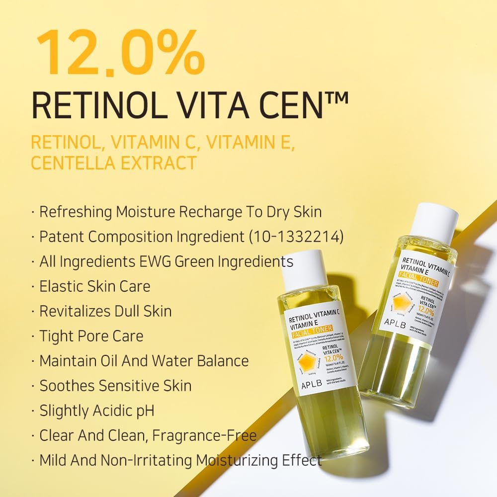 APLB Retinol Vitamin C Vitamin E Facial Toner 160ml - Glam Secret