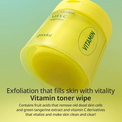 Goodal Green Tangerine Vita C Toner Pad Plus - Glam Secret
