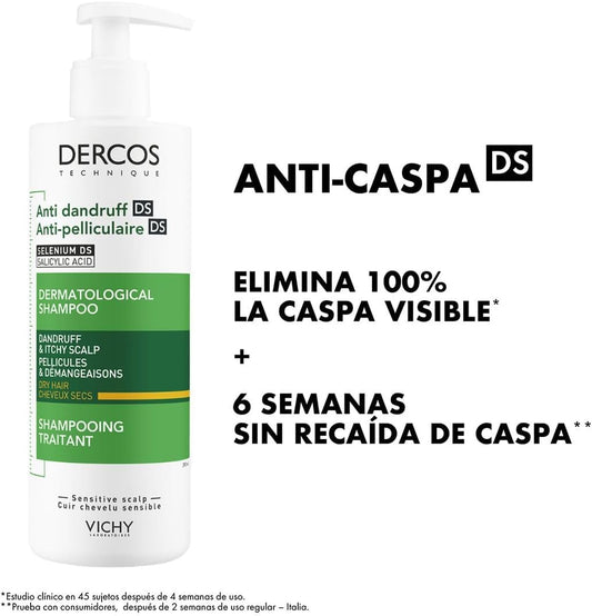 VICHY Dercos Anti-Dandruff Shampoo for Dry Hair - Glam Secret