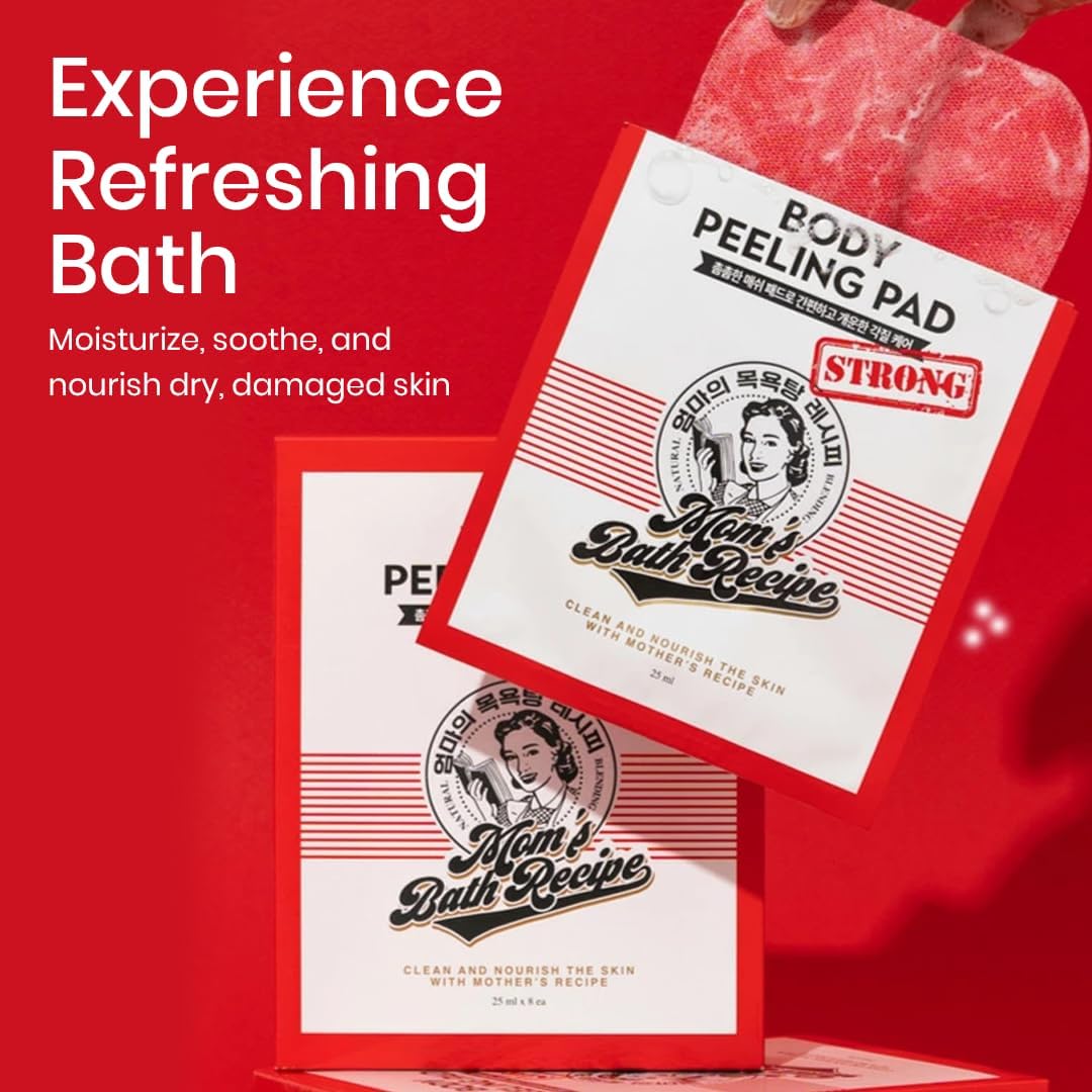 Mom’s Bath body peeling pads for dead skin cells