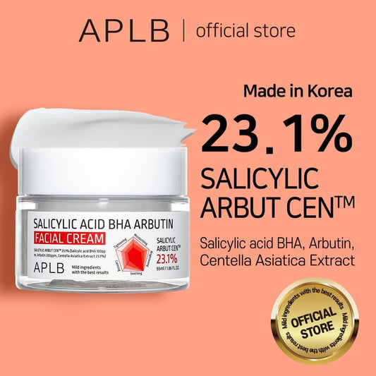 APLB Salicylic Acid BHA Arbutin Facial Cream 55ml - Glam Secret