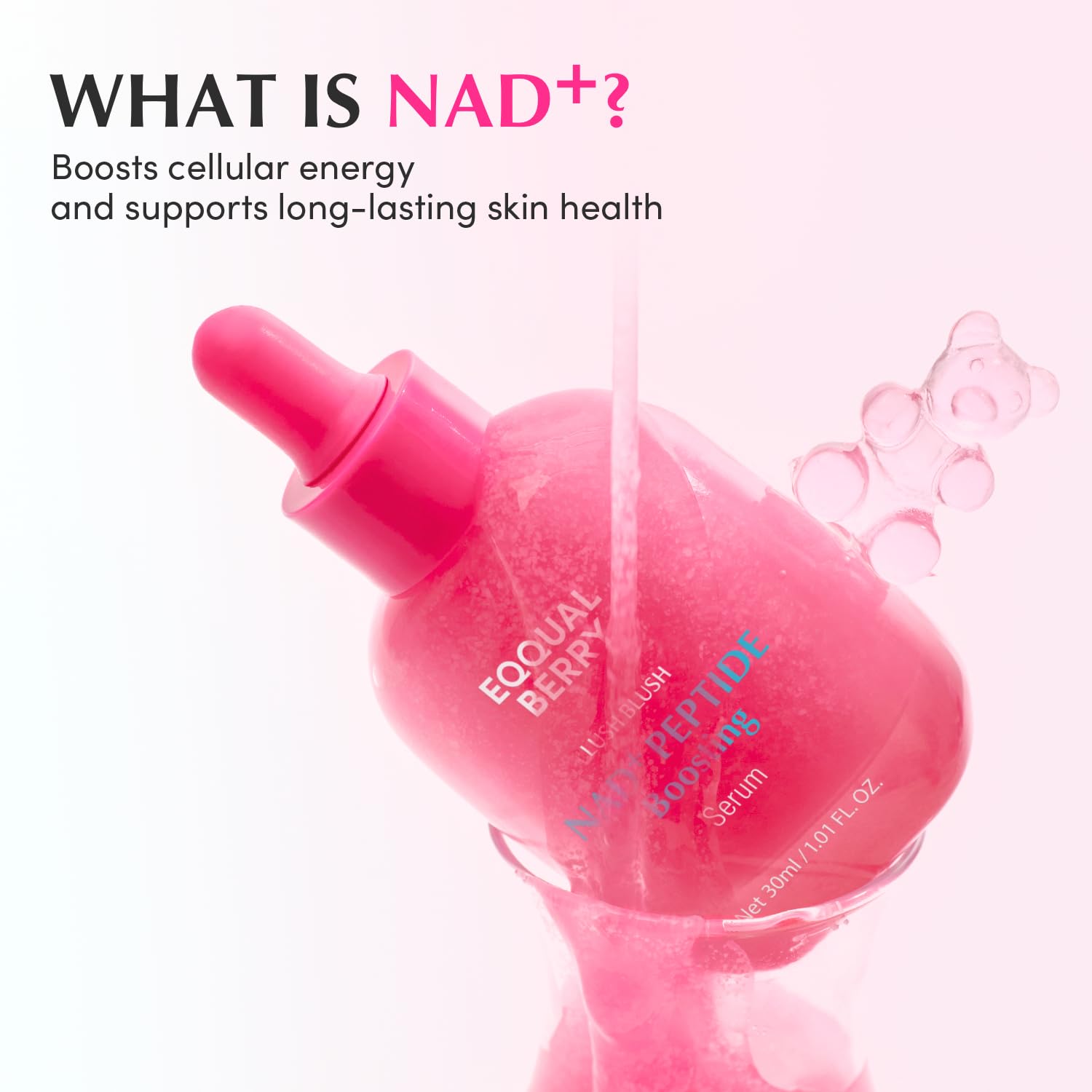 EQQUALBERRY Lush Blush NAD+ Peptide Boosting Serum - Glam Secret