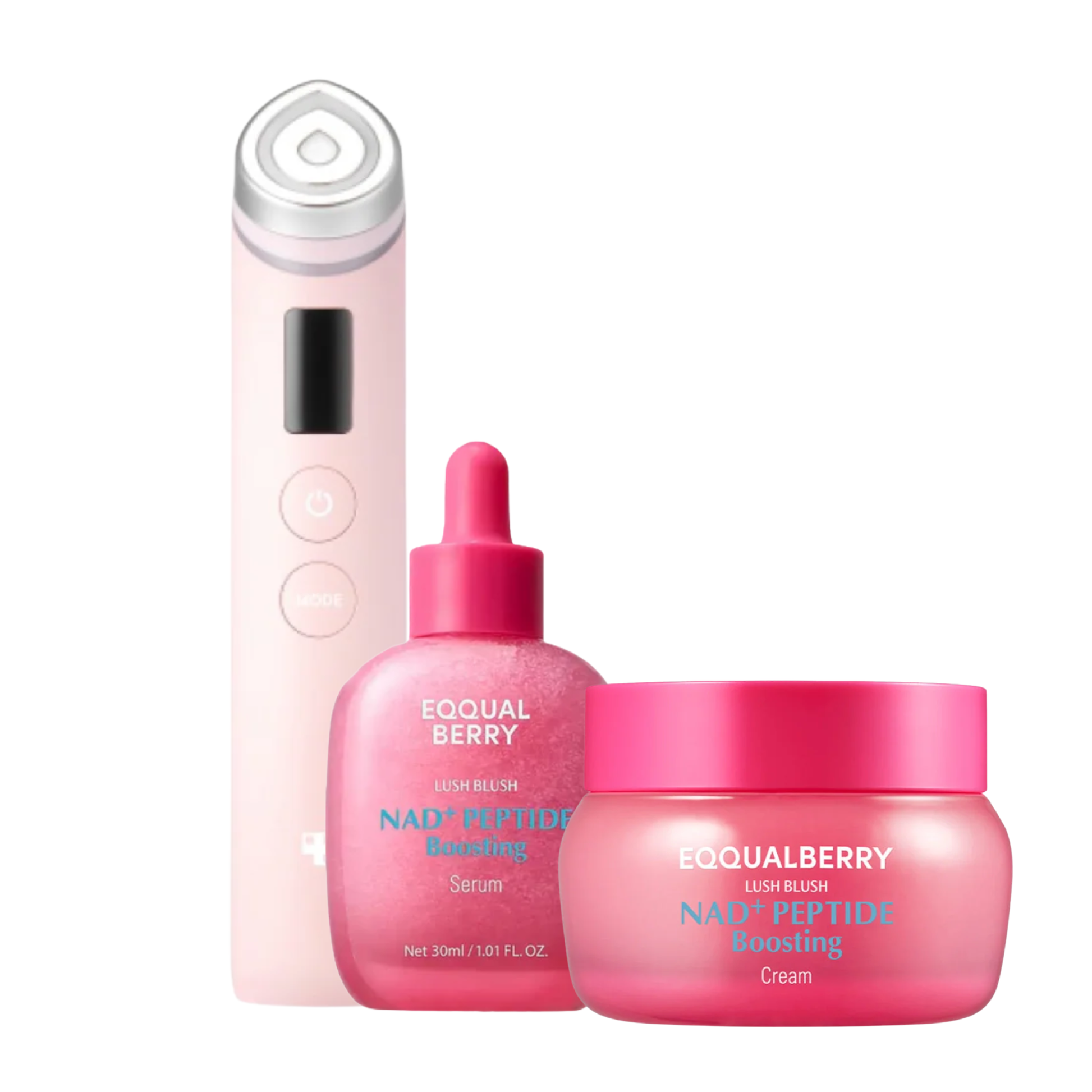 MEDICUBE Age-R Booster Pro EX with EQQUALBERRY NAD+ Peptide Serum & Cream - Glam Secret