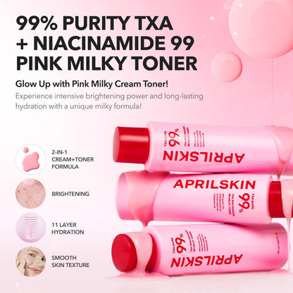 APRILSKIN TXA+Niacinamide 99 Pink Milky Toner