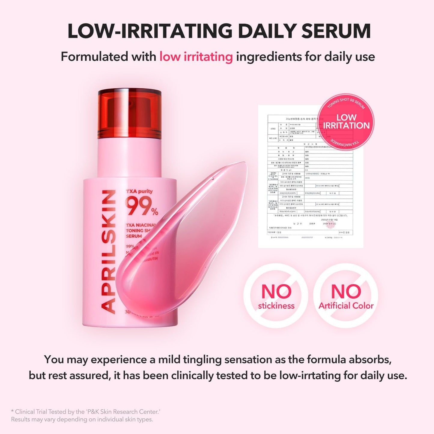 APRILSKIN TXA Niacinamide Toning Shot 99 Spicule Facial Serum