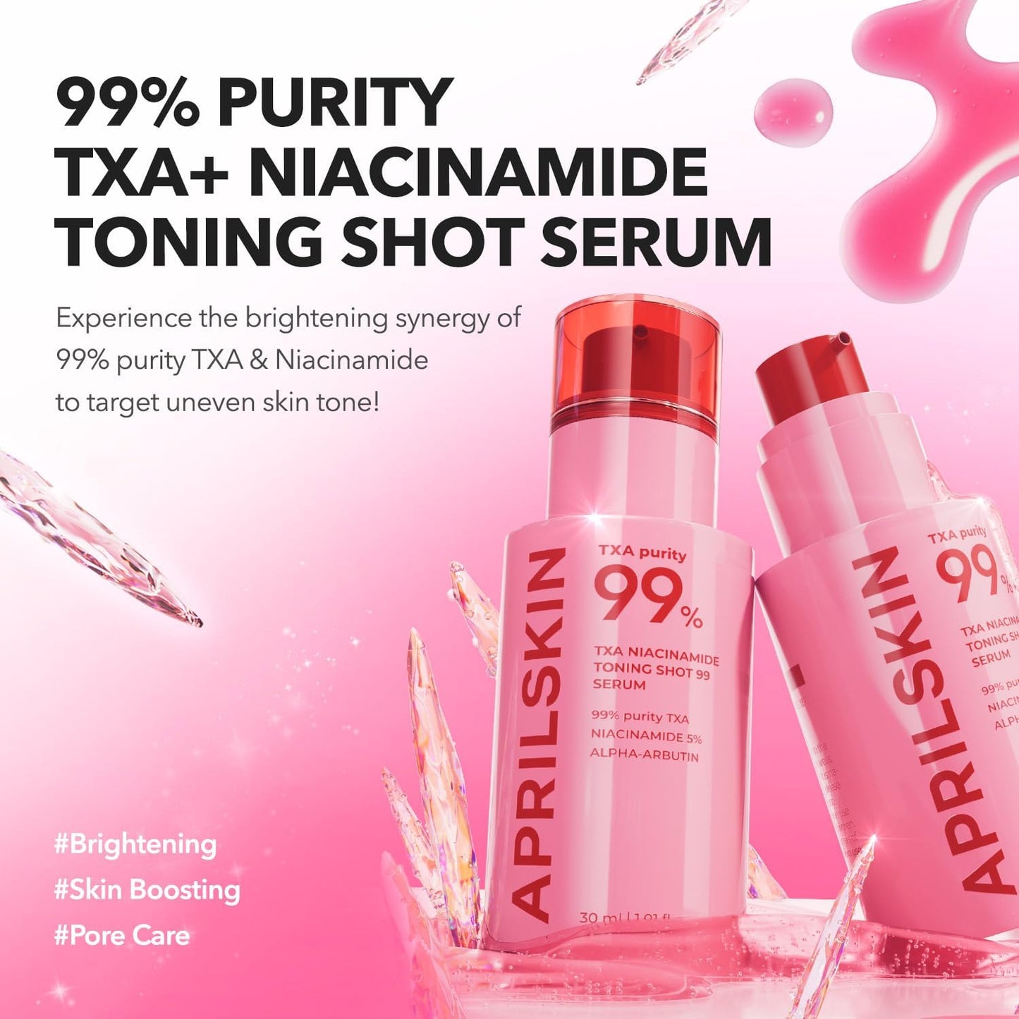 APRILSKIN TXA Niacinamide Toning Shot 99 Spicule Facial Serum
