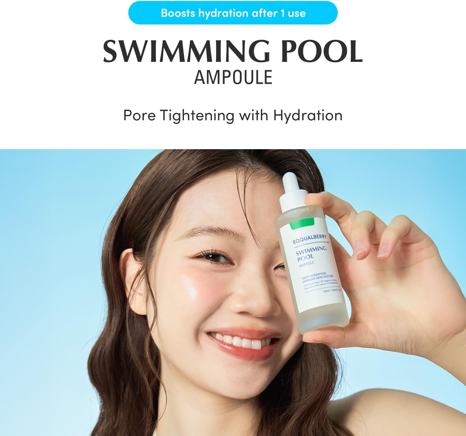 EQQUALBERRY Swimming Pool Ampoule 50ml - Glam Secret