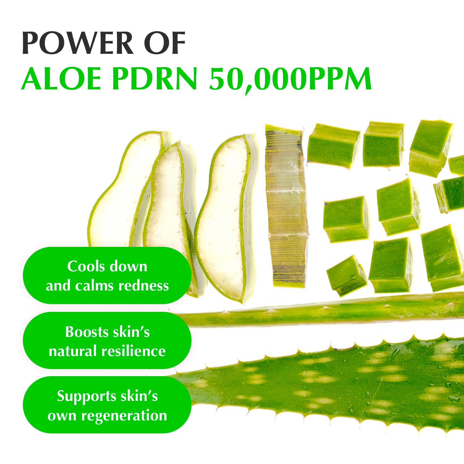 EQQUALBERRY Green Aid Aloe PDRN Calming Serum - Glam Secret