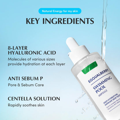 EQQUALBERRY Swimming Pool Ampoule 50ml - Glam Secret