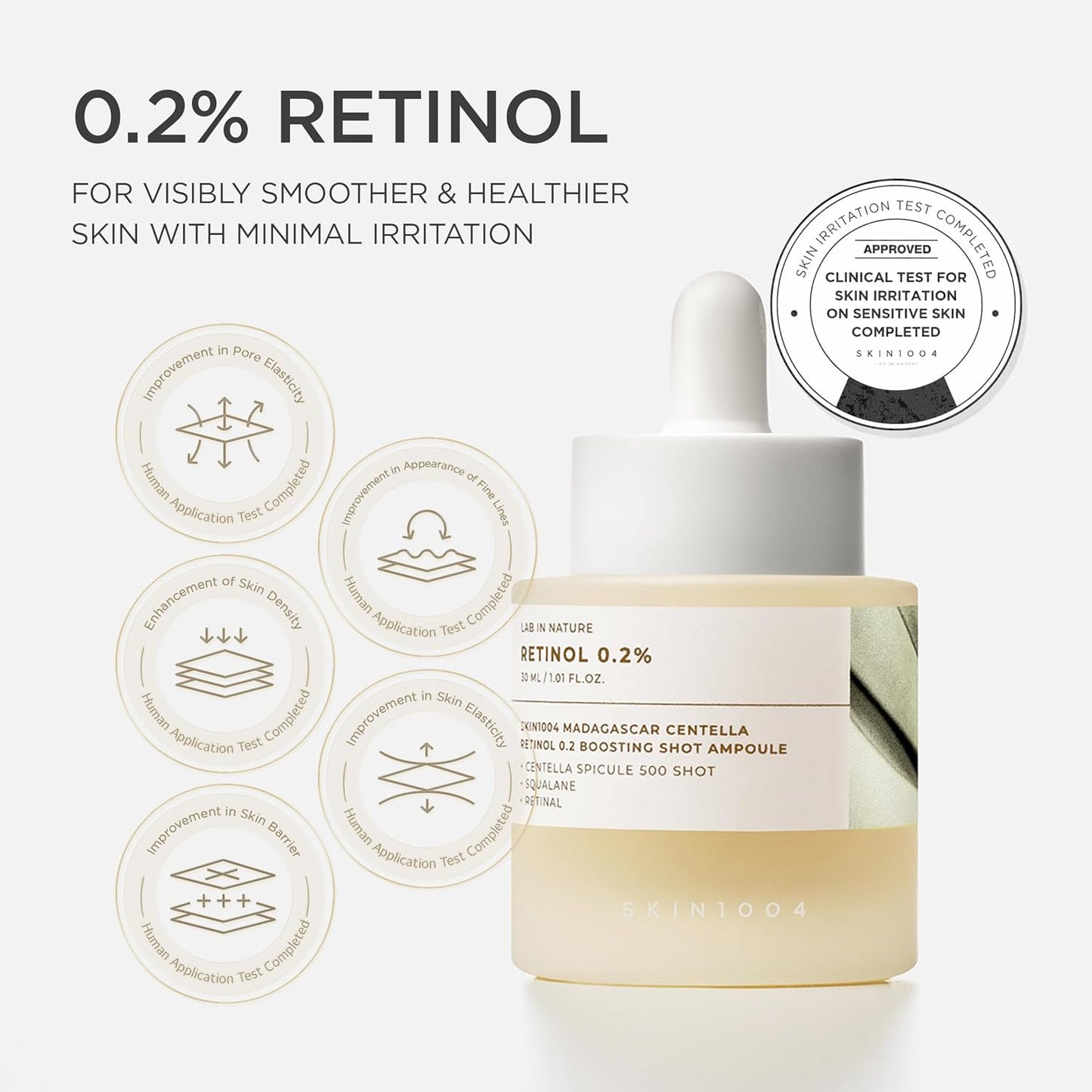 SKIN1004 Madagascar Centella Retinol 0.2%  Boosting Shot Ampoule