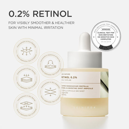 SKIN1004 Madagascar Centella Retinol 0.2%  Boosting Shot Ampoule