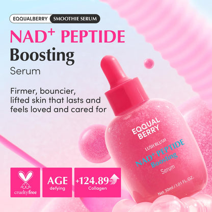 EQQUALBERRY Lush Blush NAD+ Peptide Boosting Serum - Glam Secret