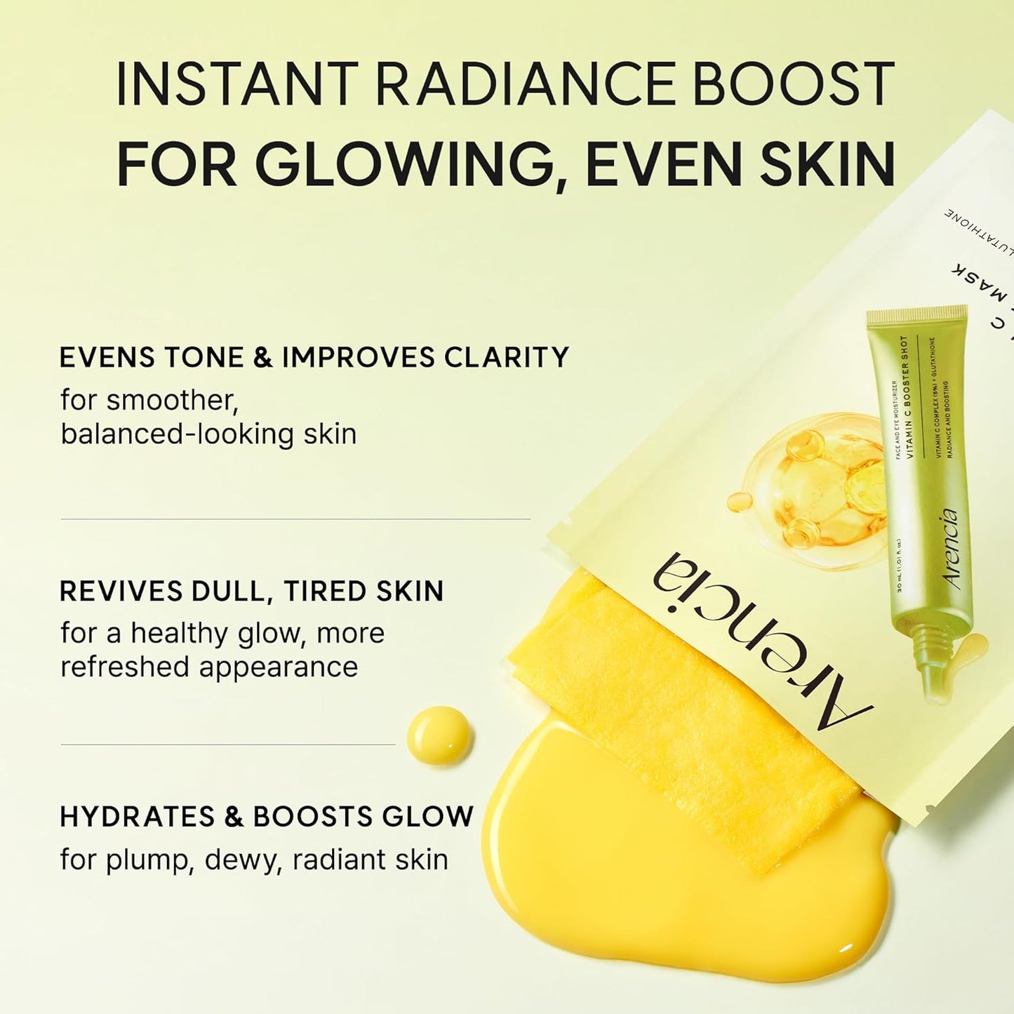 ARENCIA  Vitamin C Booster Shot Mask