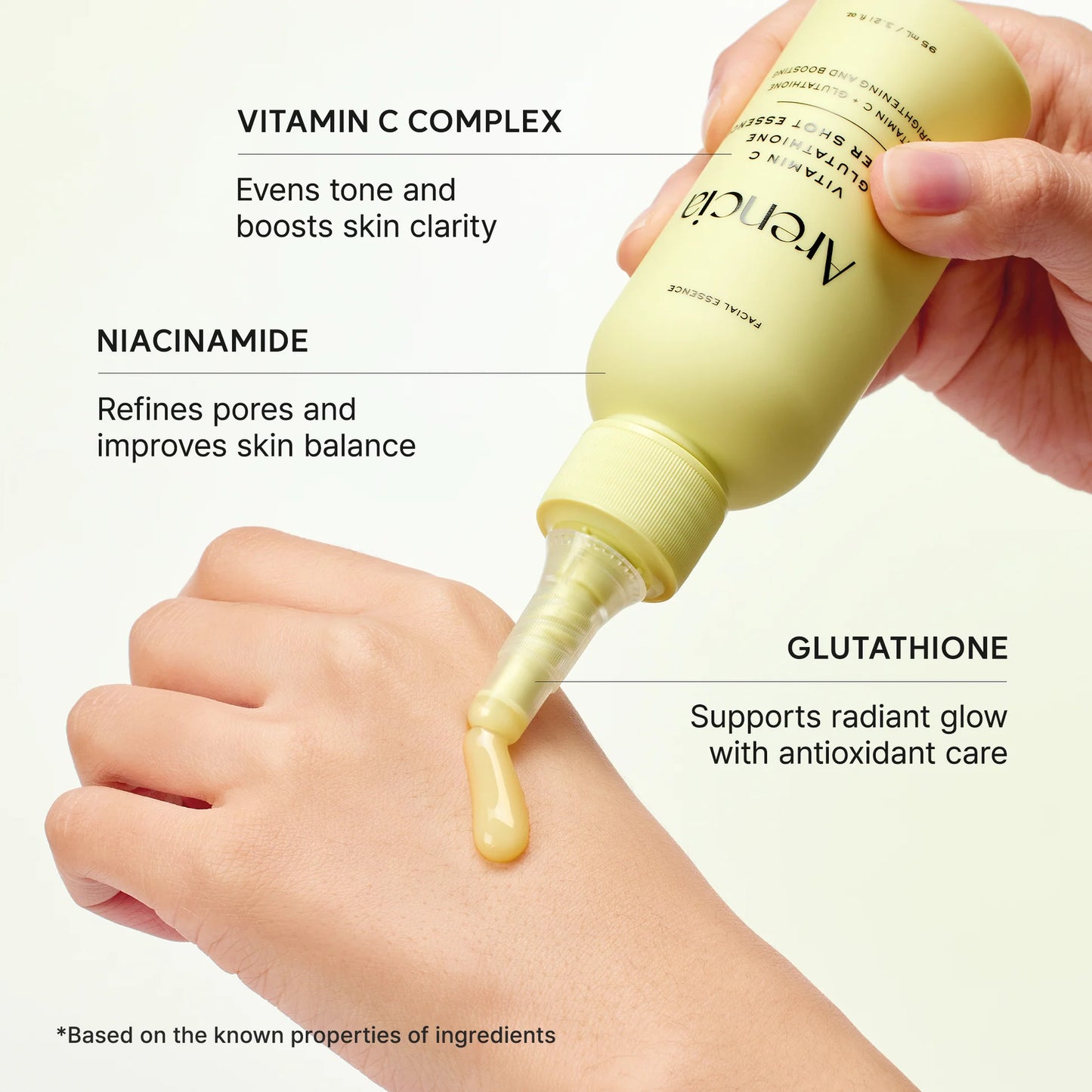 ARENCIA Booster Shot Essence with niacinamide and ceramide