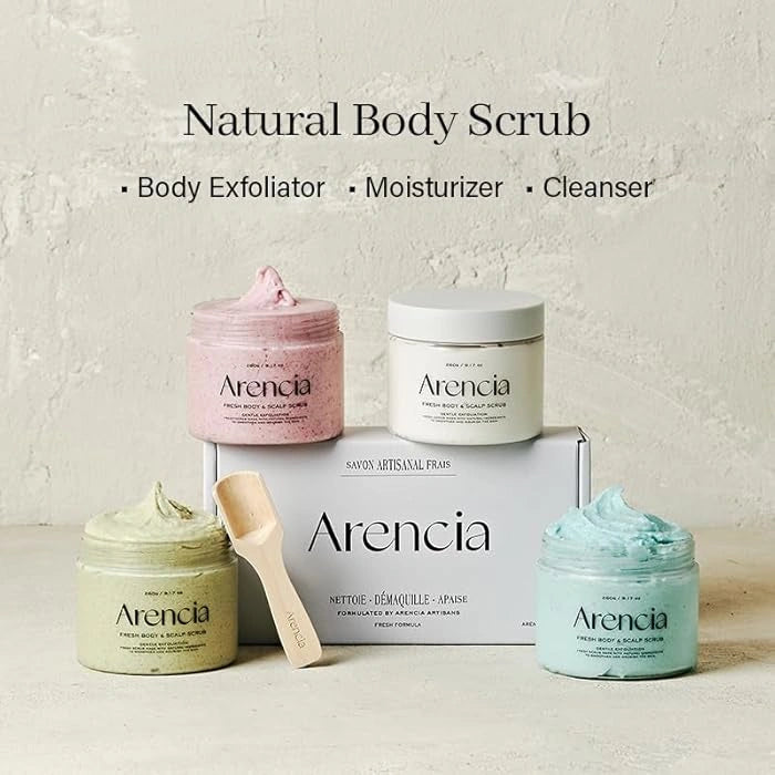 ARENCIA Cloud Scrub texture at Glam Secret UAE