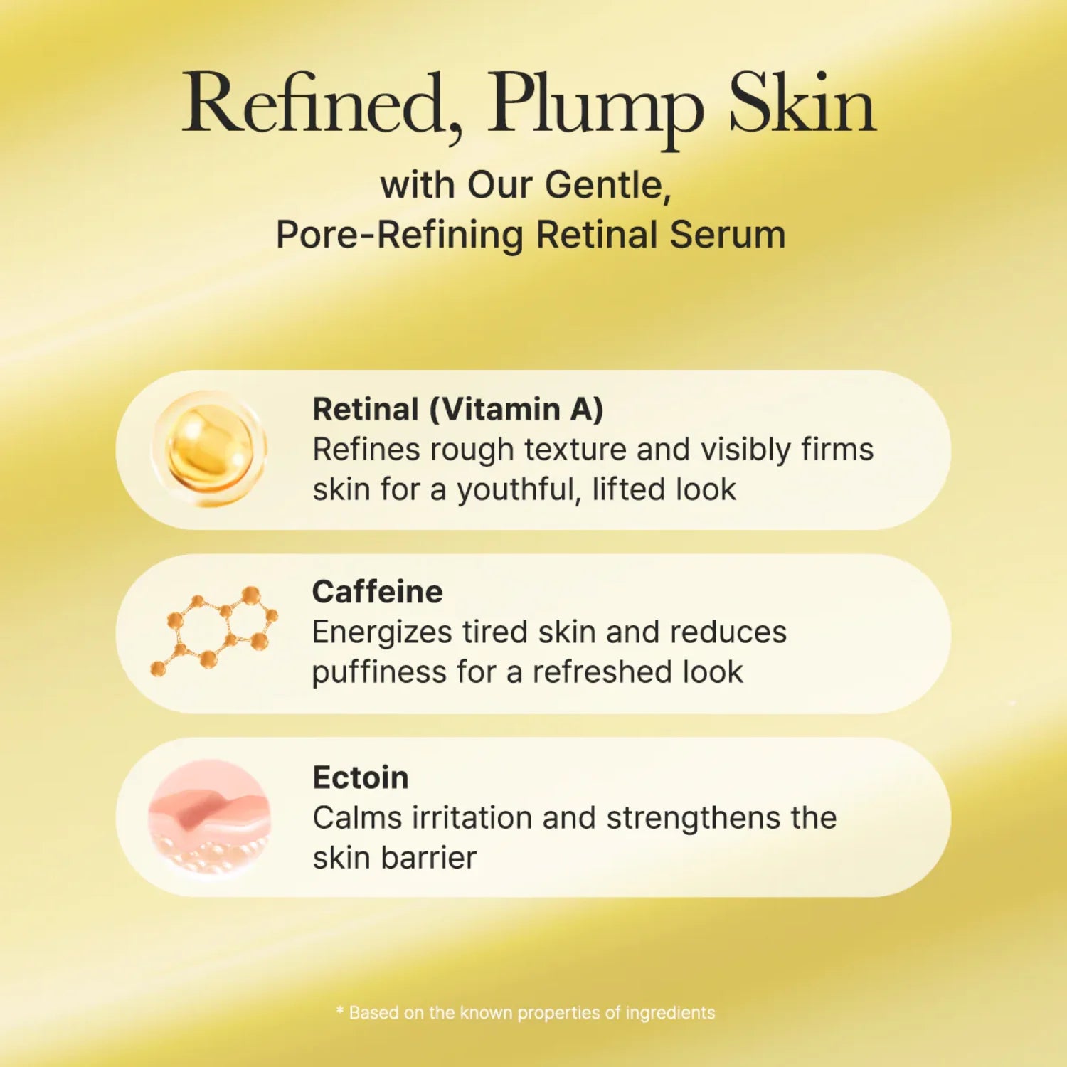 ARENCIA retinal serum for smooth texture and wrinkles