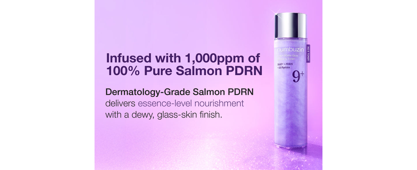 No.9+ NAD+ PDRN Glow Boosting Toner 150ml