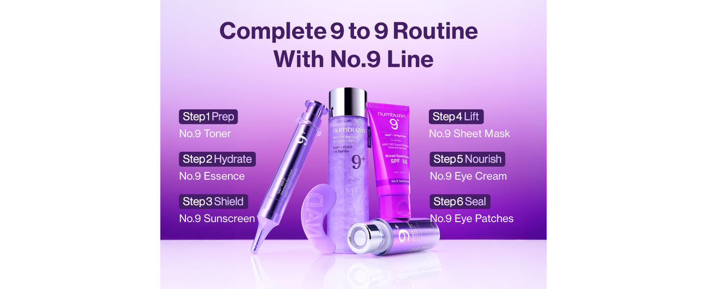 No.9+ NAD+ PDRN Glow Boosting Toner 150ml