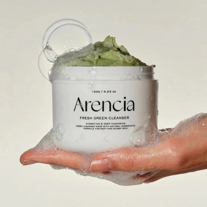 Arencia Green Rice Mochi Cleanser for acne-prone skin