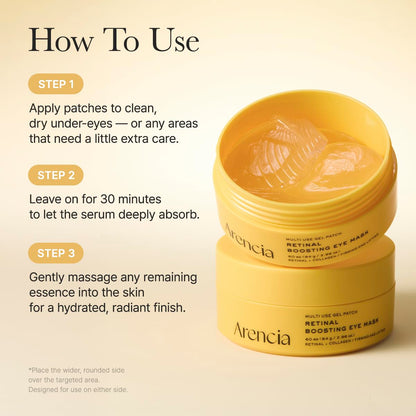 Arencia Korean hydrogel eye patches with retinal
