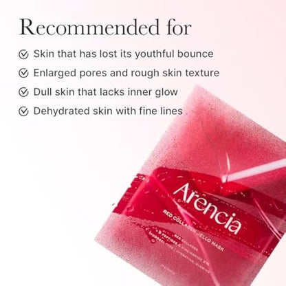 Arencia collagen mask for dull and dehydrated skin