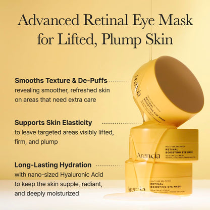 Arencia eye patches with peptides and hyaluronic acid