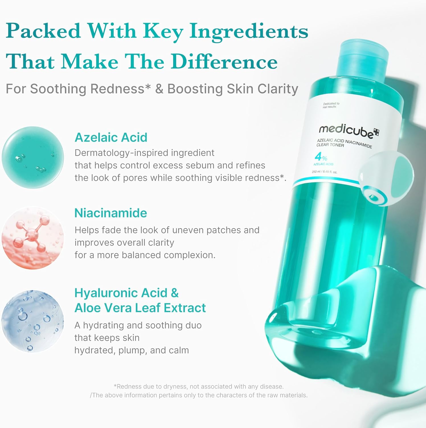 Azelaic acid niacinamide toner for clear balanced skin 