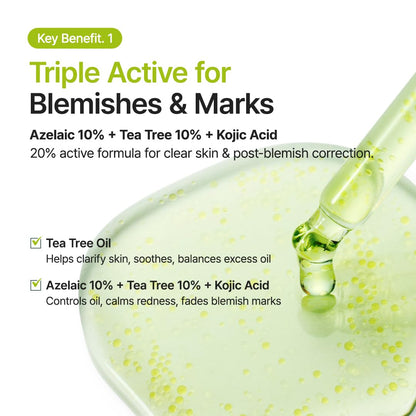 Azelaic acid serum for uneven tone and clogged pores 