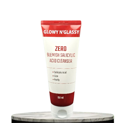 منظف ​​GLOW'Y N GLASSY Zero Blemish Salicylic بحجم 150 مل