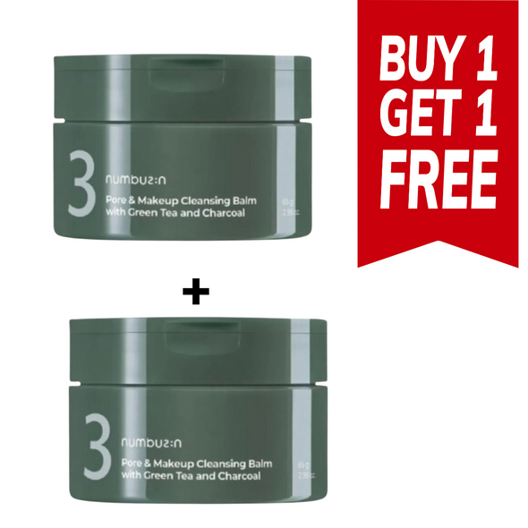 BUY 1 GET 1  NUMBUZIN No.3 Pore & Makeup Cleansing Balm with Green Tea and Charcoal