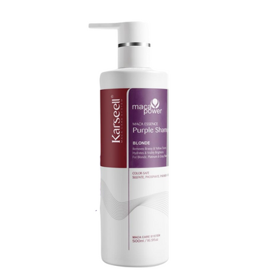 KARSEELL Maca Essence Purple Shampoo for Blonde Hair