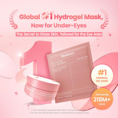 Biodance Collagen Peptide Eye Patches for tired under-eyes 