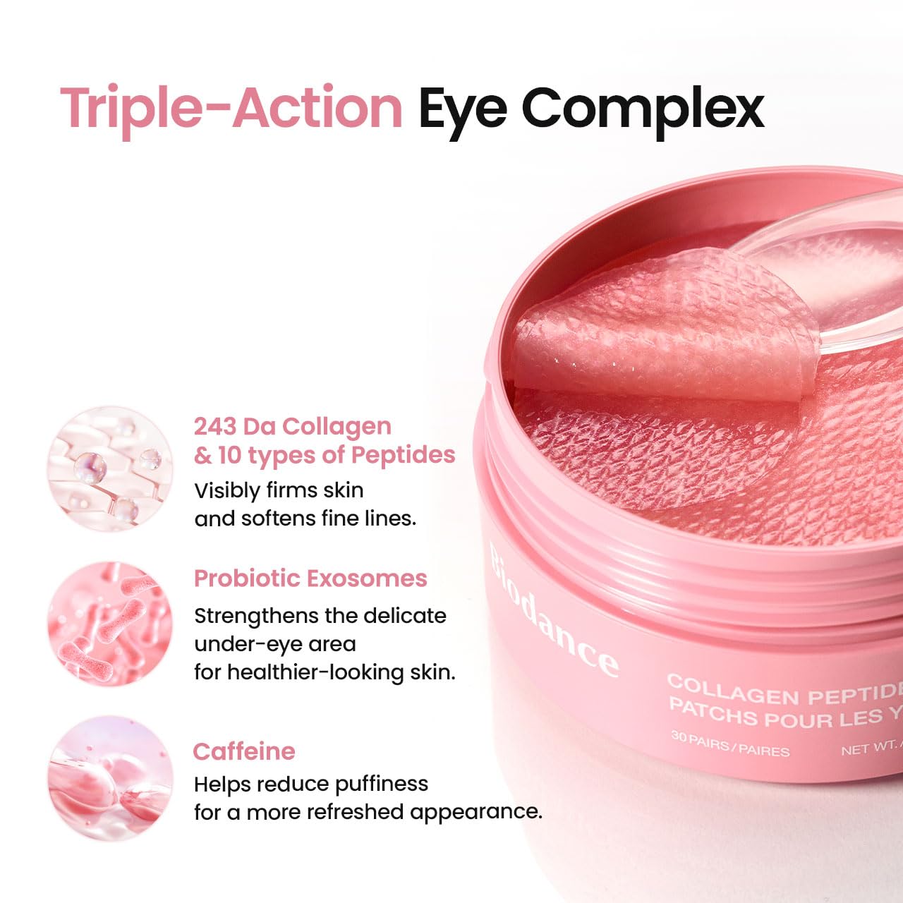 Biodance Korean hydrogel eye patches for fine lines 