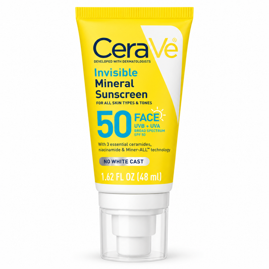 CeraVe Invisible Mineral Sunscreen Face SPF 50 48ml